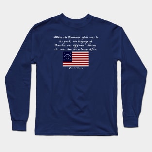 Patrick Henry Quote Flag Tee Long Sleeve T-Shirt